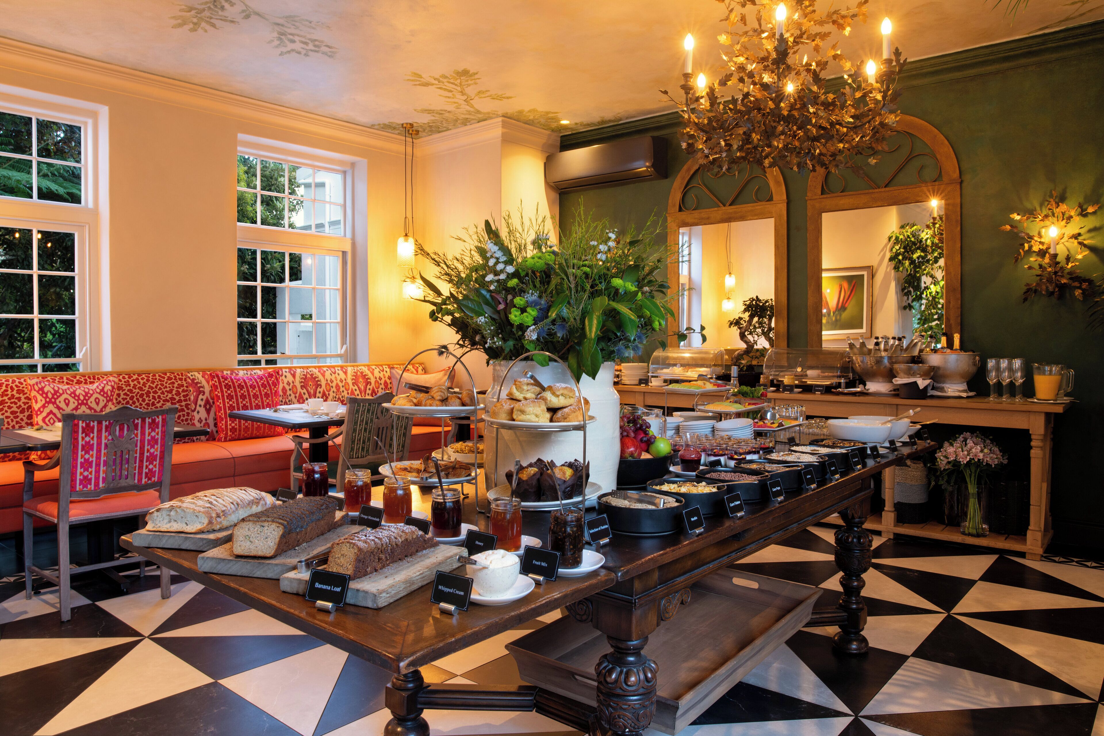 daily continental breakfast (zar 295 per person)