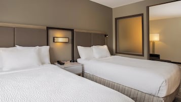 Suite, 2 Double Beds, Non Smoking | Desk, blackout drapes, iron/ironing board, free cribs/infant beds