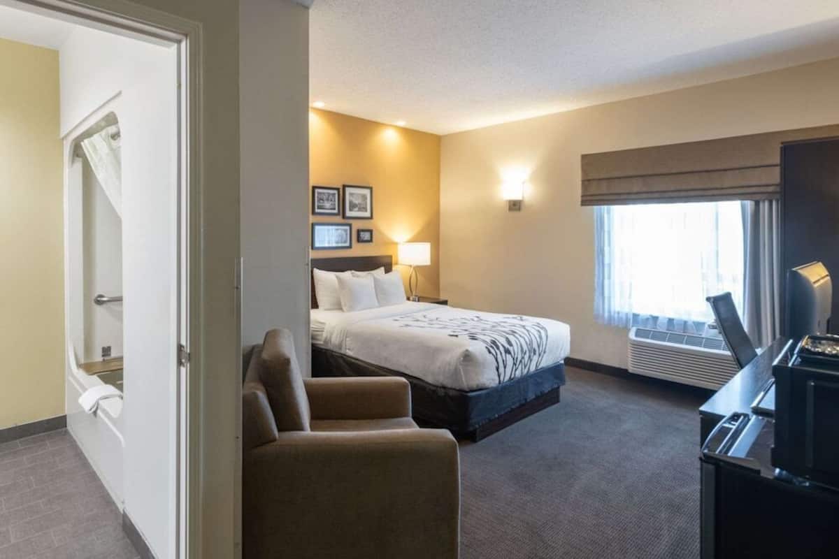 Premium bedding, pillow-top beds, in-room safe, desk