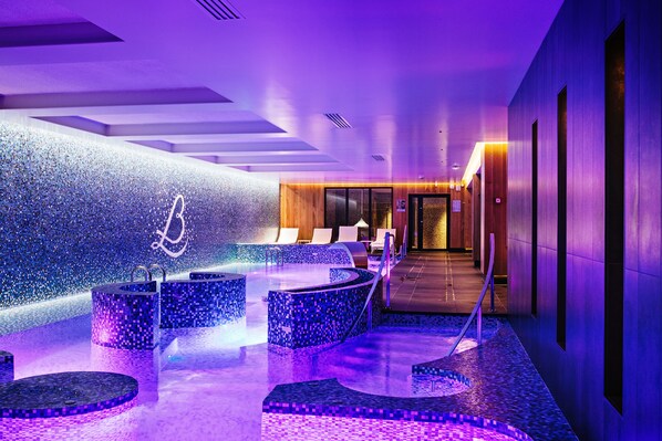 Sauna, hot tub, steam room, body treatments, body wraps, body scrubs