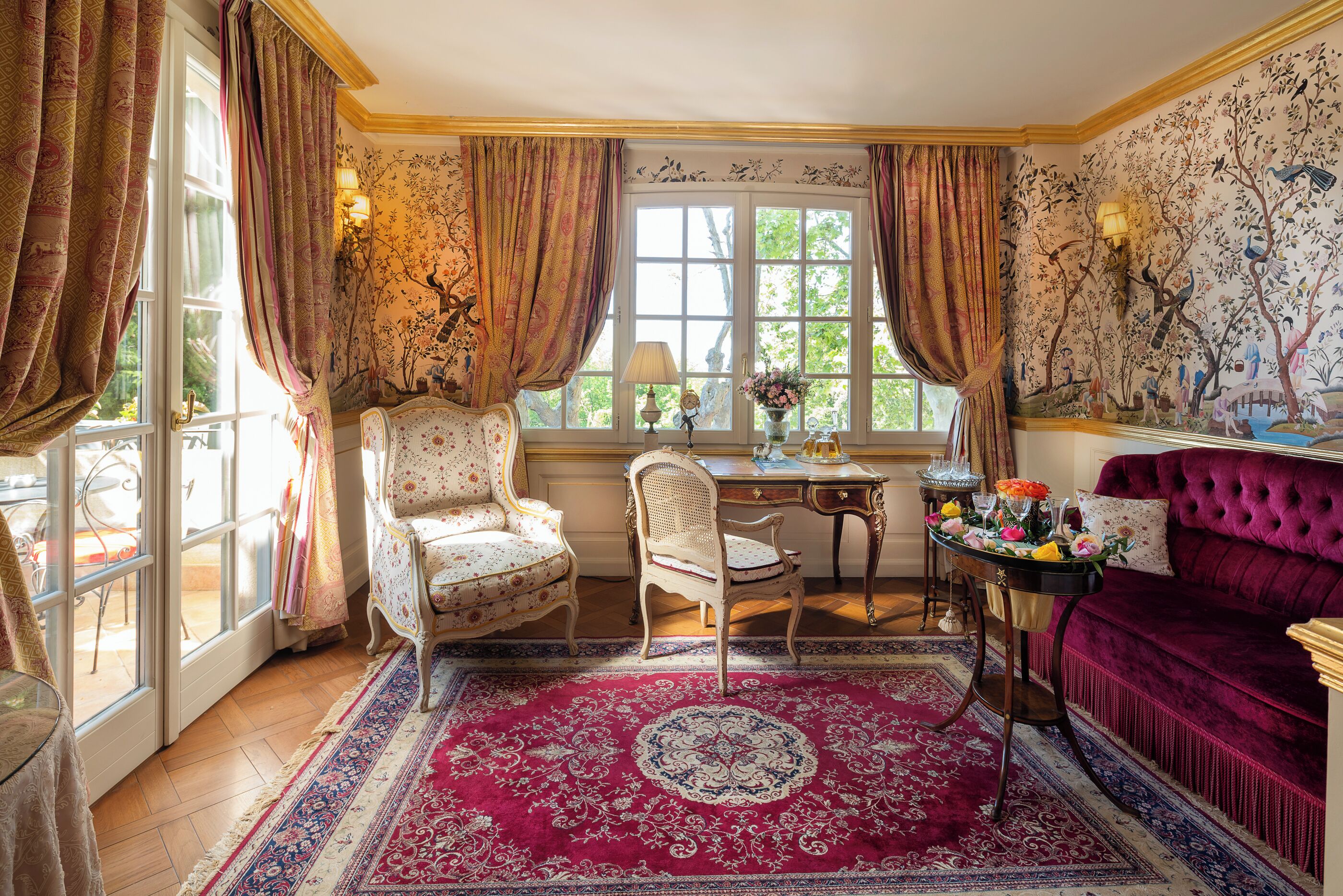 suite with terrace with free spa access | living area | 110-cm flat-screen tv with satellite channels