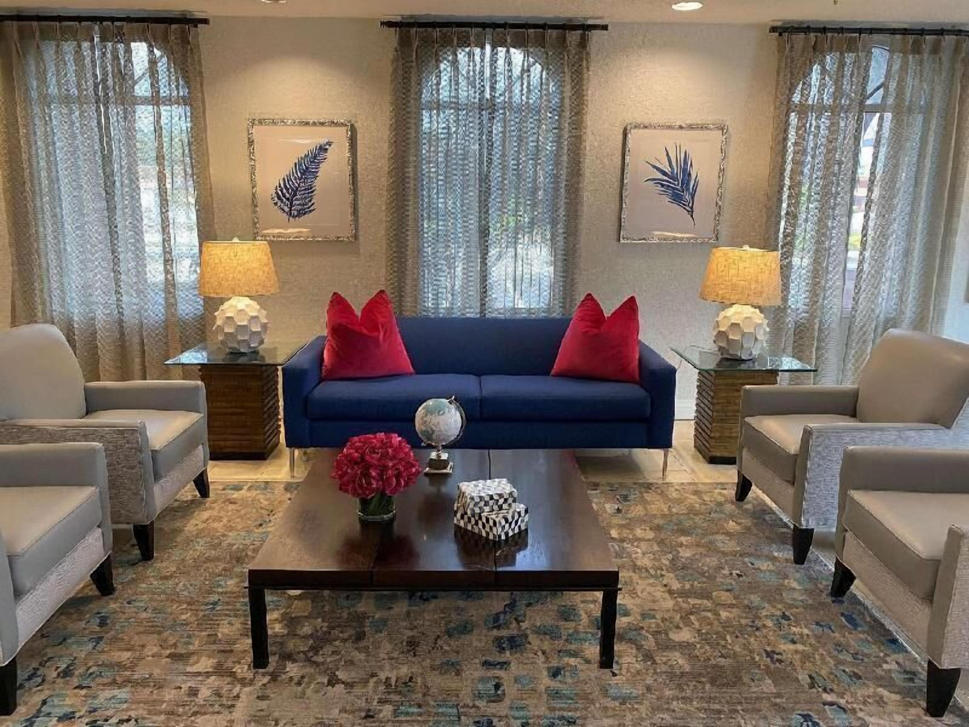 Living area | 55-inch LED TV with cable channels, TV, pay movies
