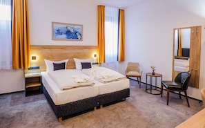 Hypo-allergenic bedding, down comforters, individually furnished, desk
