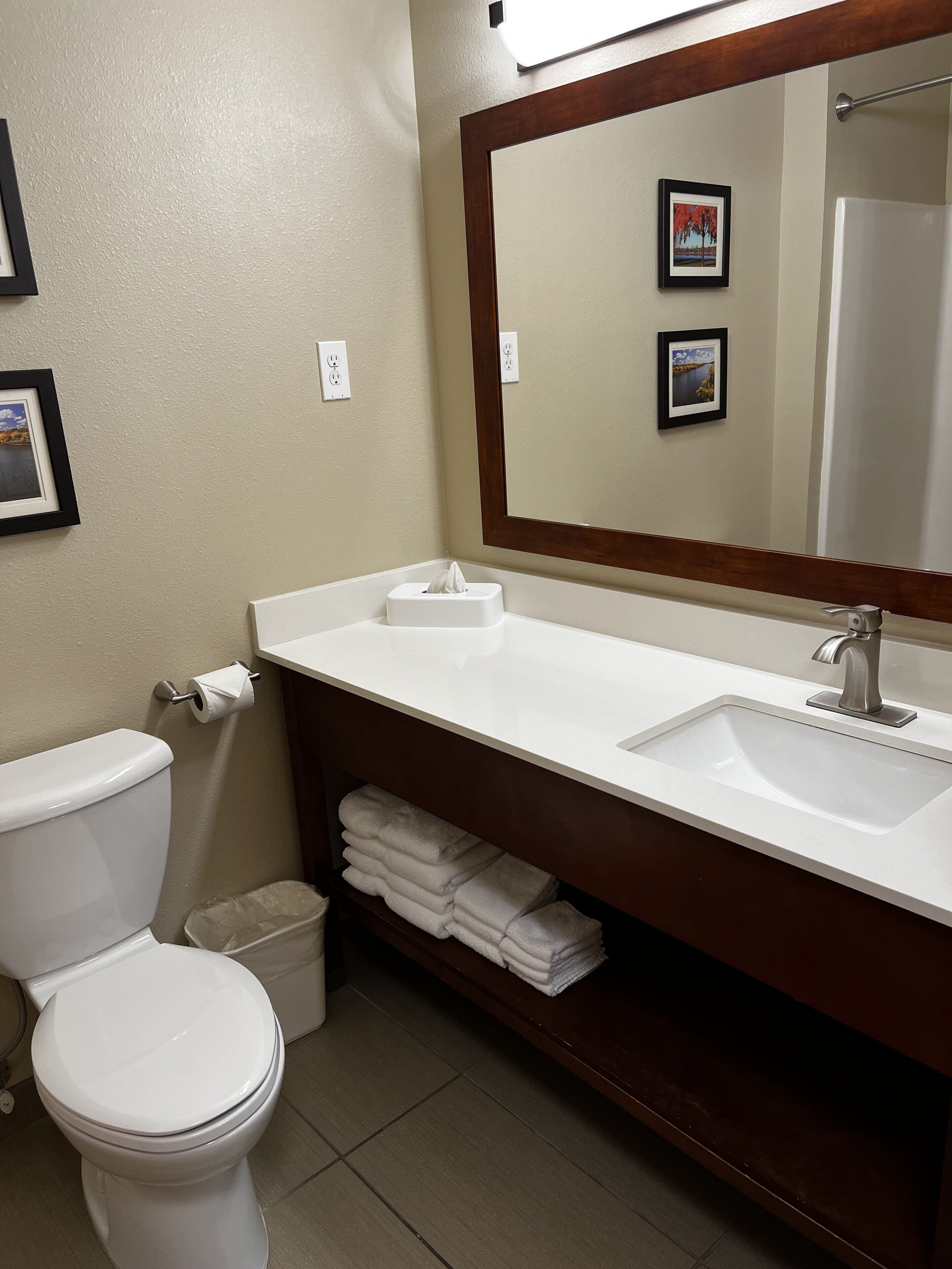 free toiletries, hair dryer, towels, soap