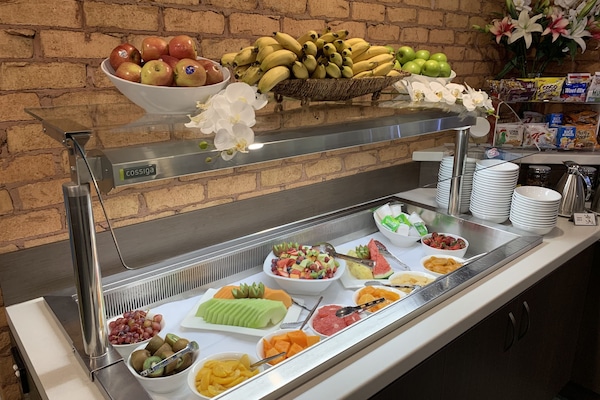 Daily buffet breakfast for a fee