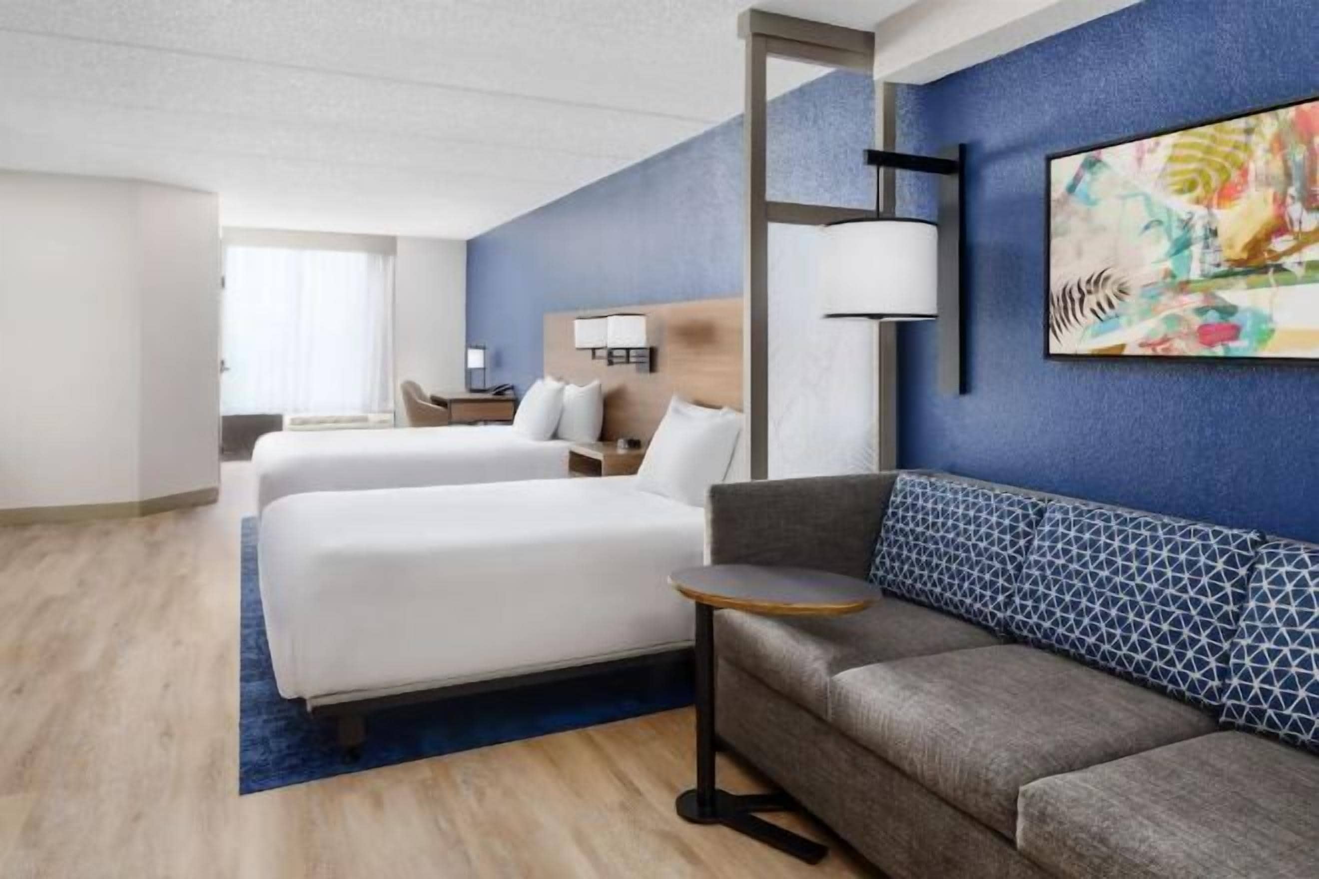 Premium bedding, down comforters, in-room safe, desk