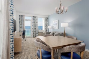 Suite, 1 Bedroom | Premium bedding, down comforters, in-room safe, desk - Holiday Inn Resort Pensacola Beach by IHG (Pensacola Beach)