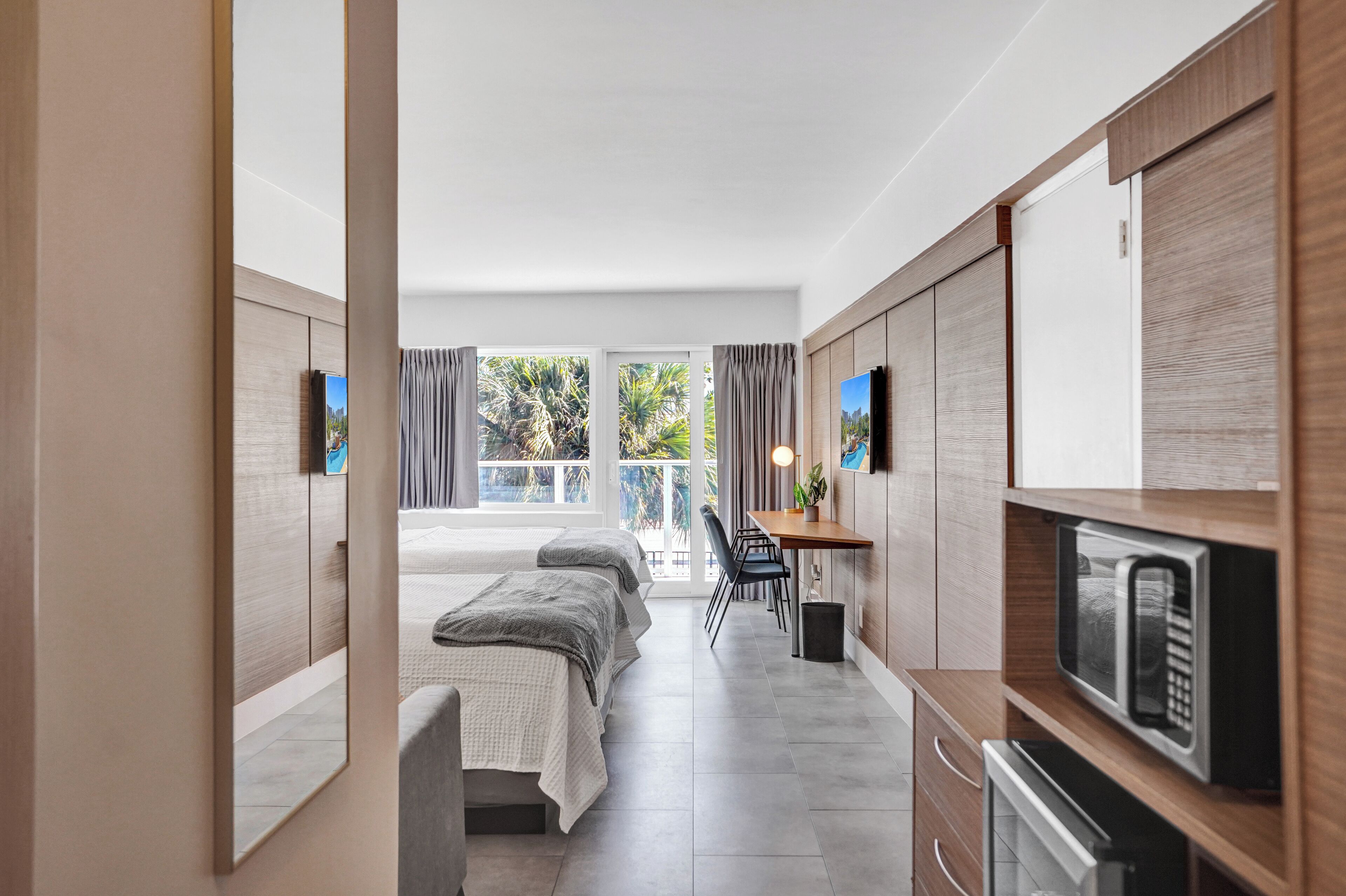 Superior Two Queen w/ Balcony | Premium bedding, pillowtop beds, in-room safe, desk