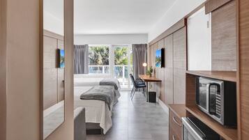 Superior Two Queen w/ Balcony | 2 bedrooms, premium bedding, pillowtop beds, in-room safe