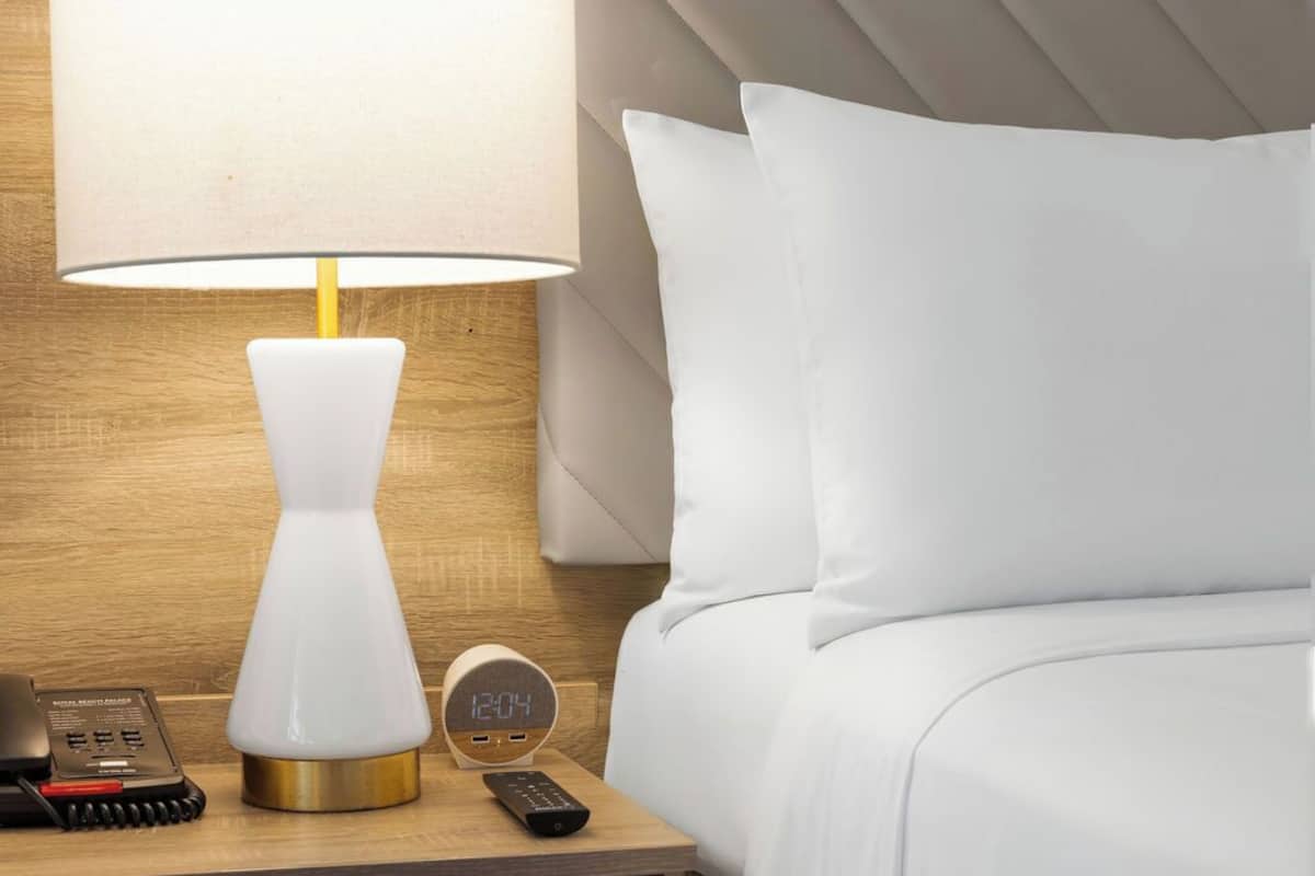 Premium bedding, pillowtop beds, in-room safe, desk