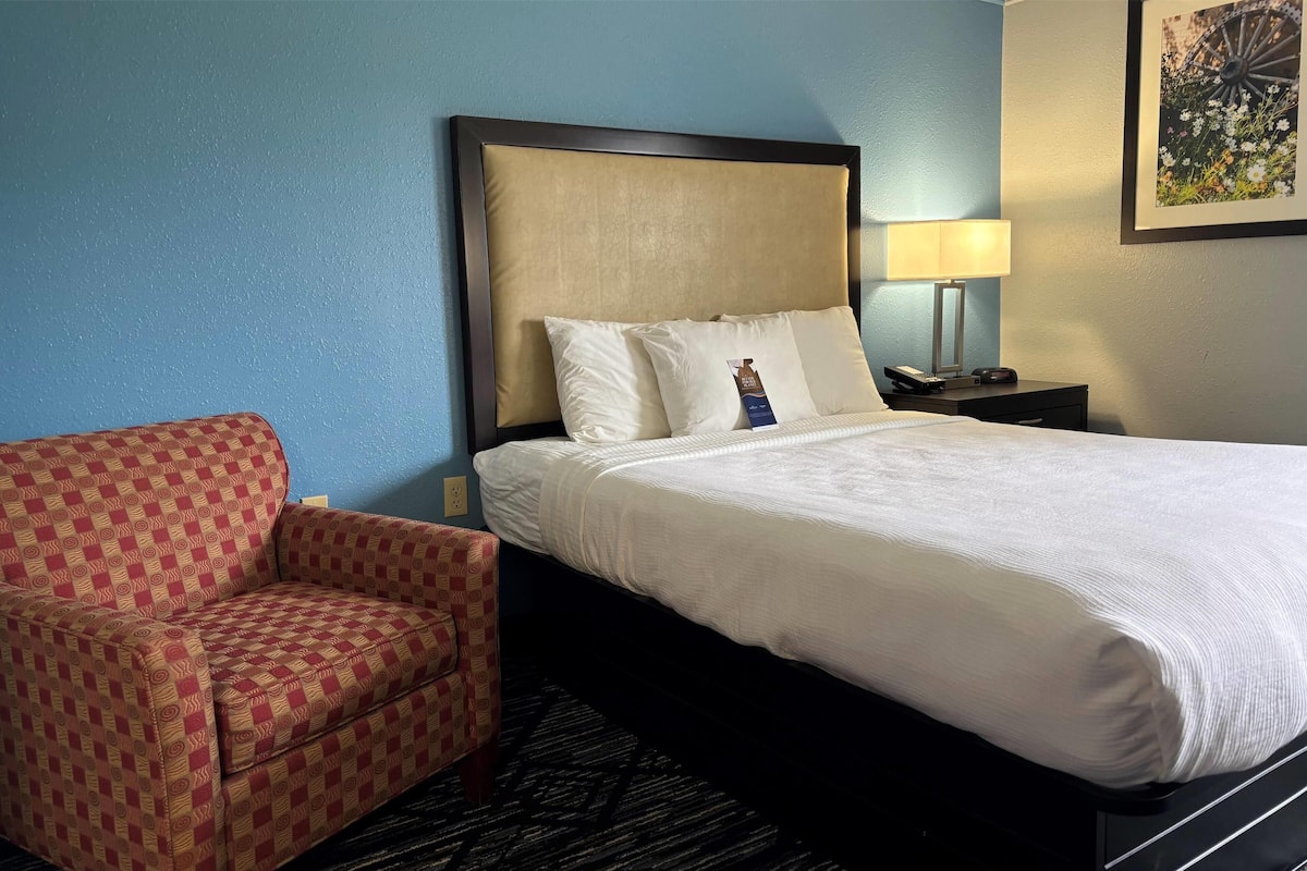 Room, 1 Queen Bed, Accessible, Non Smoking (Mobility) | Desk, iron/ironing board, free cribs/infant beds, free WiFi