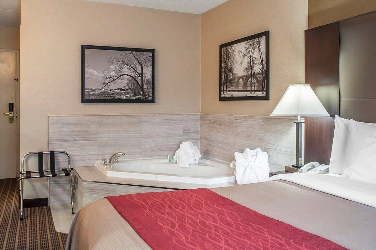 Premium bedding, down comforters, pillowtop beds, individually decorated