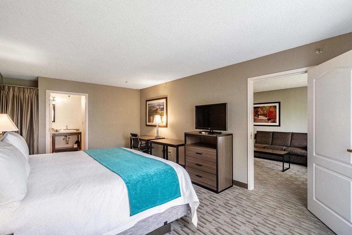 Suite, 1 King Bed with Sofa bed, Non Smoking | Pillow-top beds, desk, laptop workspace, blackout curtains