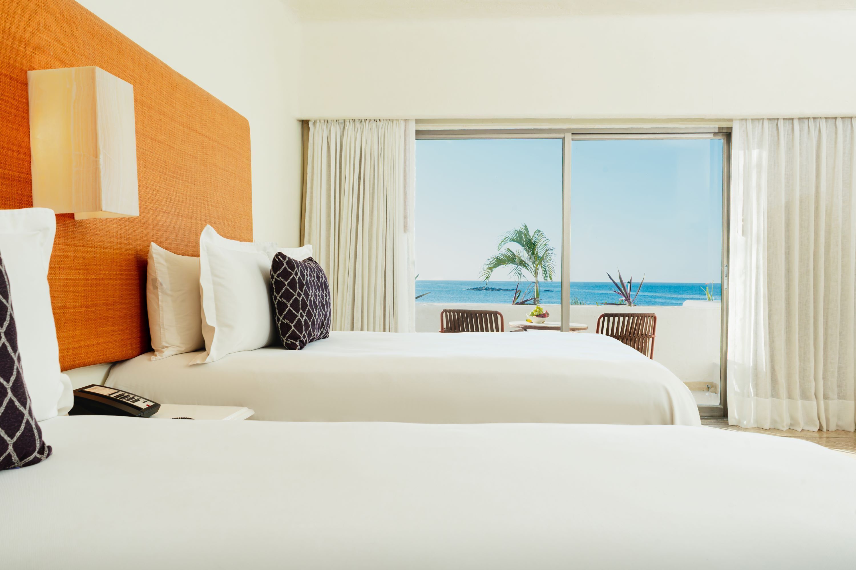 deluxe two beds sea view | 1 bedroom, premium bedding, minibar, in-room safe