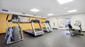 A fitness center with treadmills, an elliptical, and a stationary bike. - Holiday Inn Express Williamsburg North by IHG (Williamsburg)