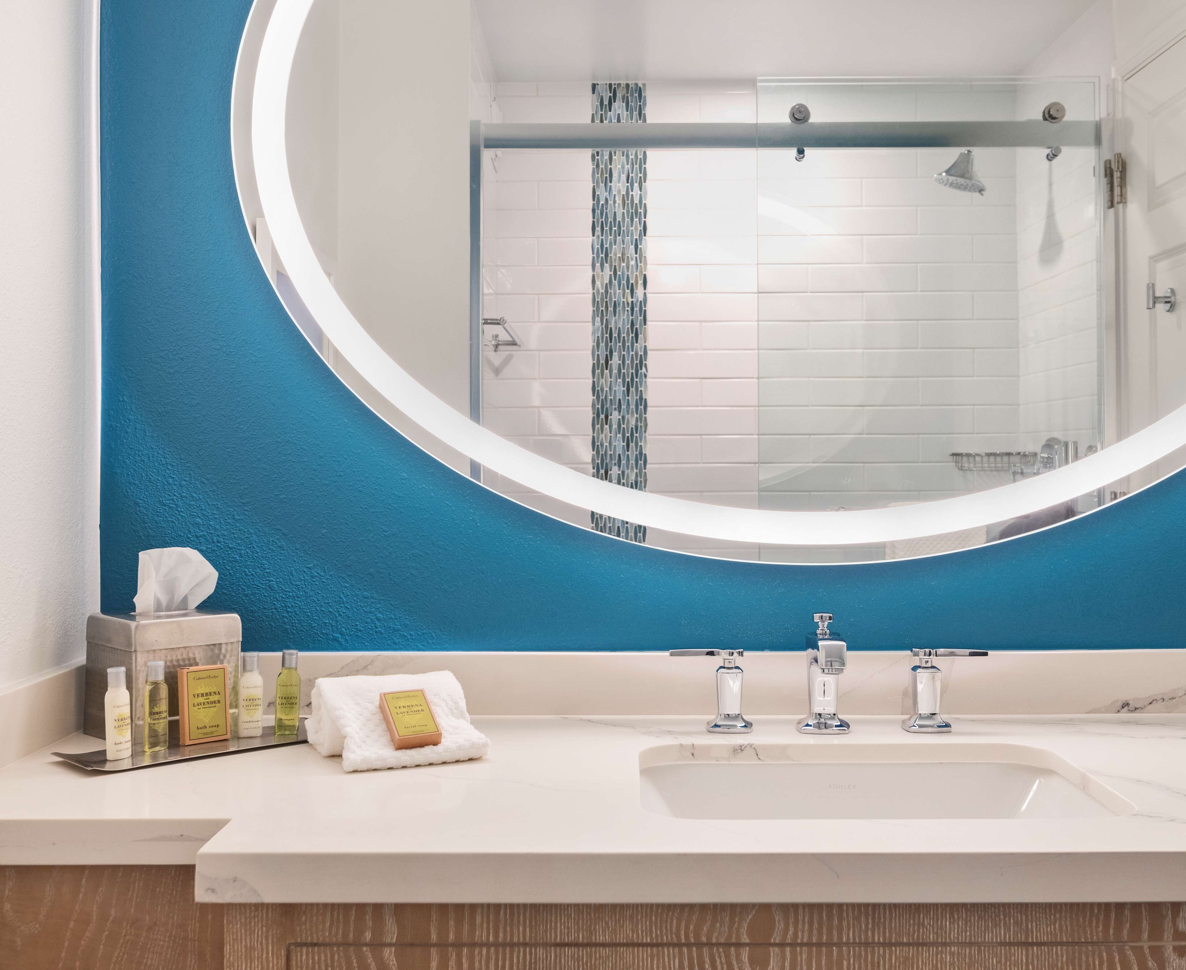 suite king bed | bathroom shower