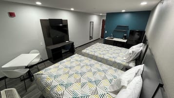 Skrivebord, skrivebord for bærbar PC og blendingsgardiner