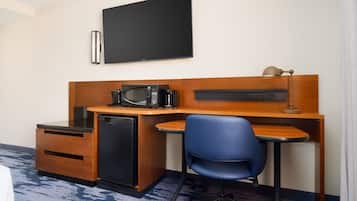 In-room safe, desk, laptop workspace, iron/ironing board