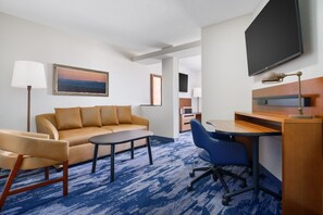 In-room safe, desk, laptop workspace, iron/ironing board