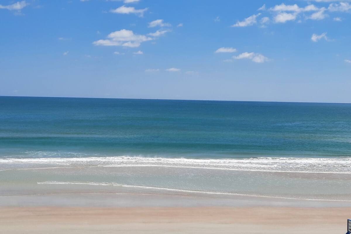 A beach with clear skies and calm waters.