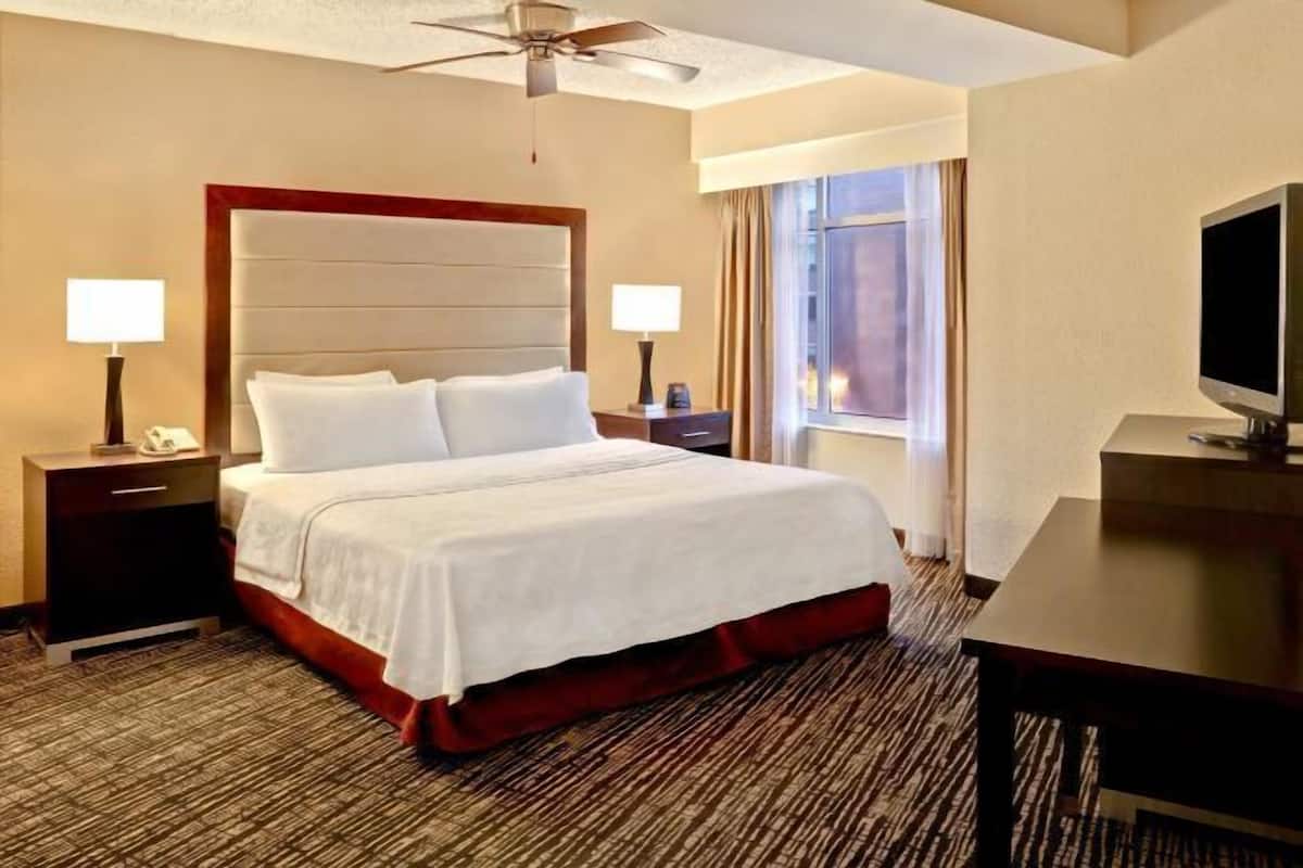 In-room safe, desk, laptop workspace, iron/ironing board