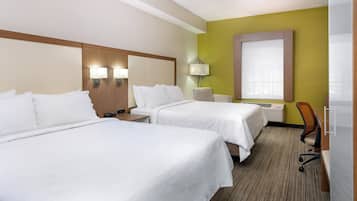 Room, 2 Queen Beds, Non Smoking | Premium bedding, in-room safe, desk, blackout drapes