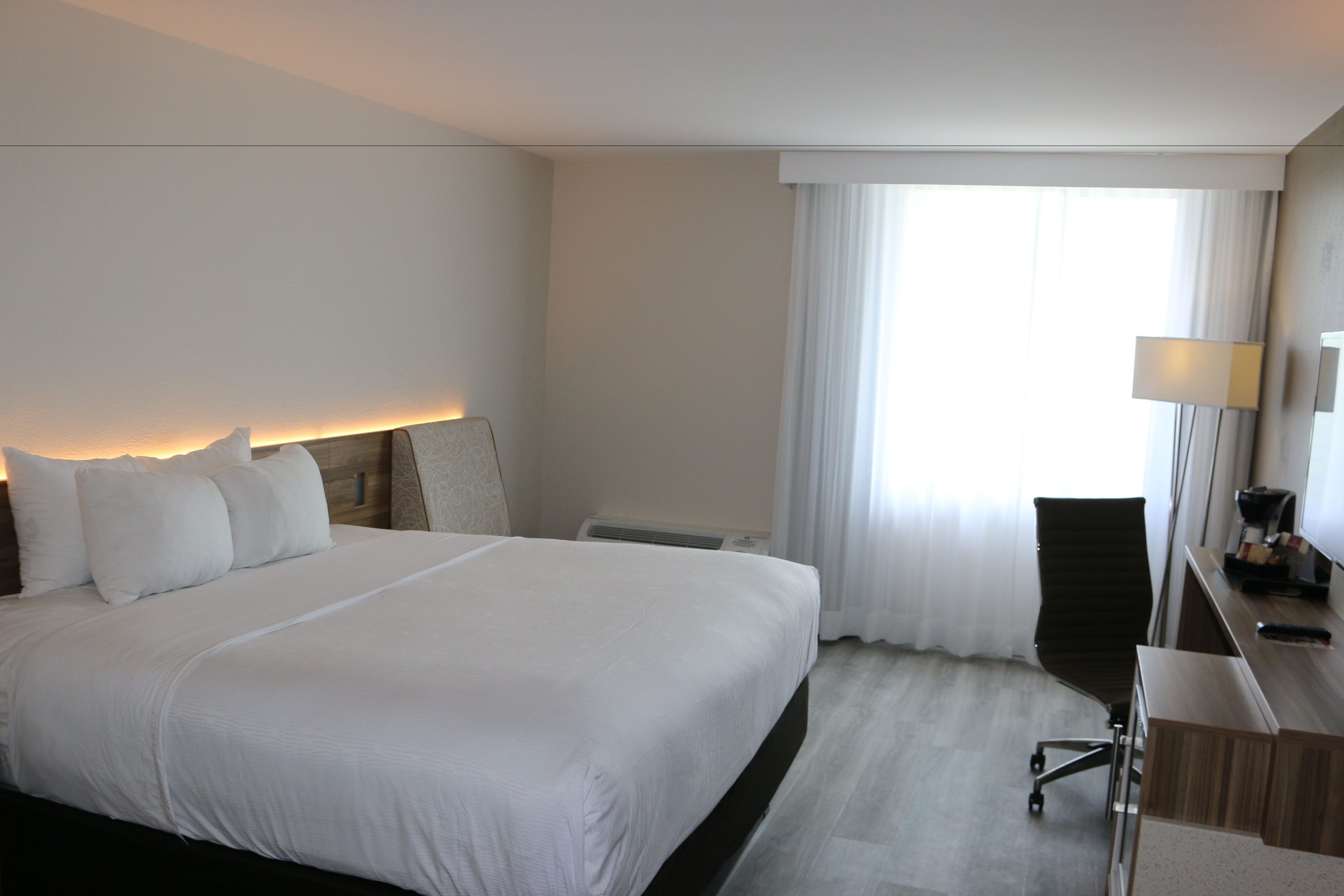 desk, blackout curtains, iron/ironing board, free wifi