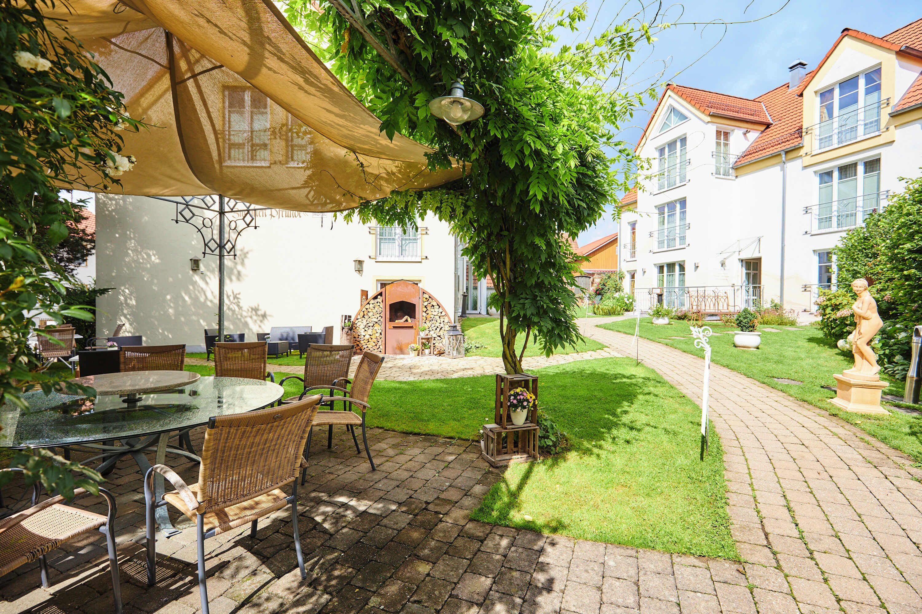 outdoor wedding area