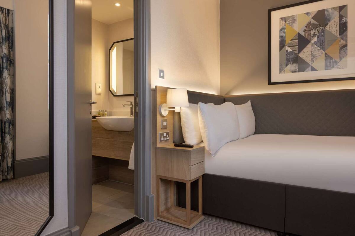 In-room safe, desk, laptop workspace, iron/ironing board