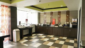 Free daily buffet breakfast