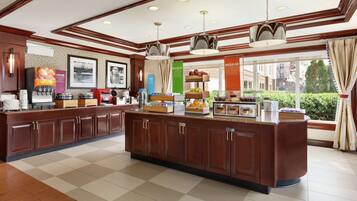 Free daily buffet breakfast