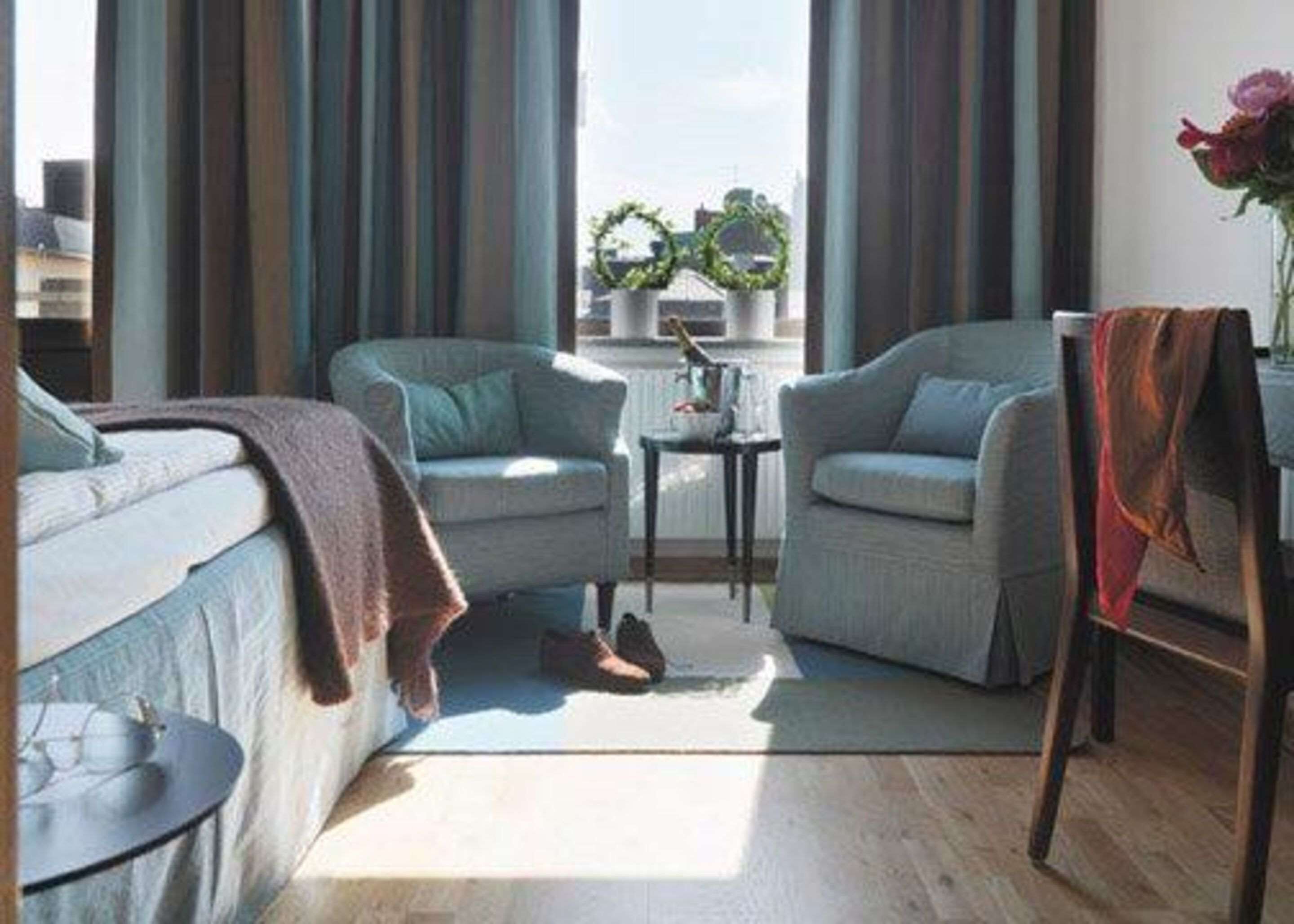 in-room safe, desk, blackout curtains, iron/ironing board