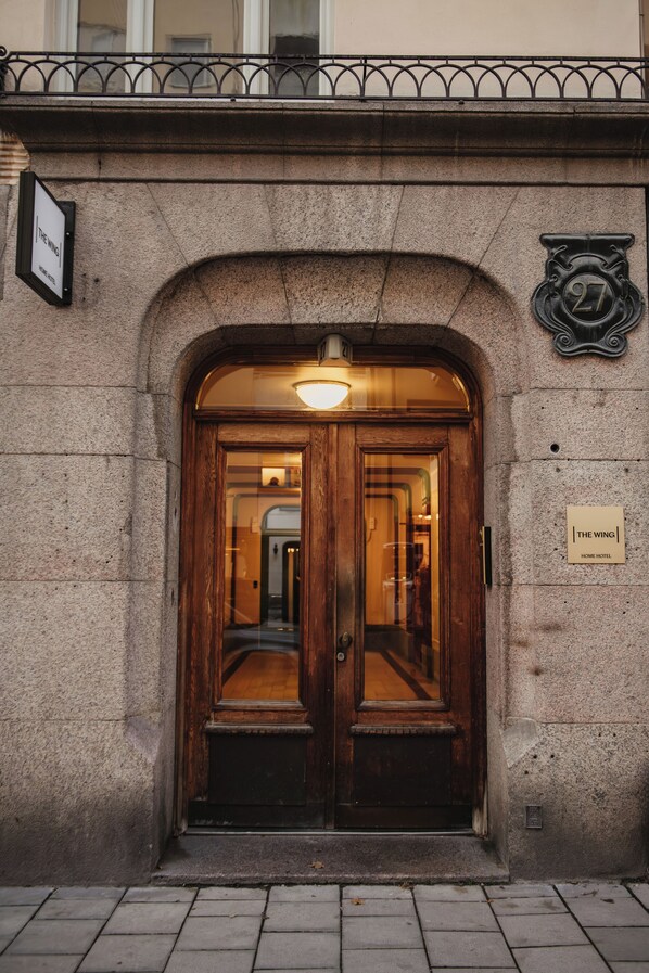 Façana frontal de l'allotjament