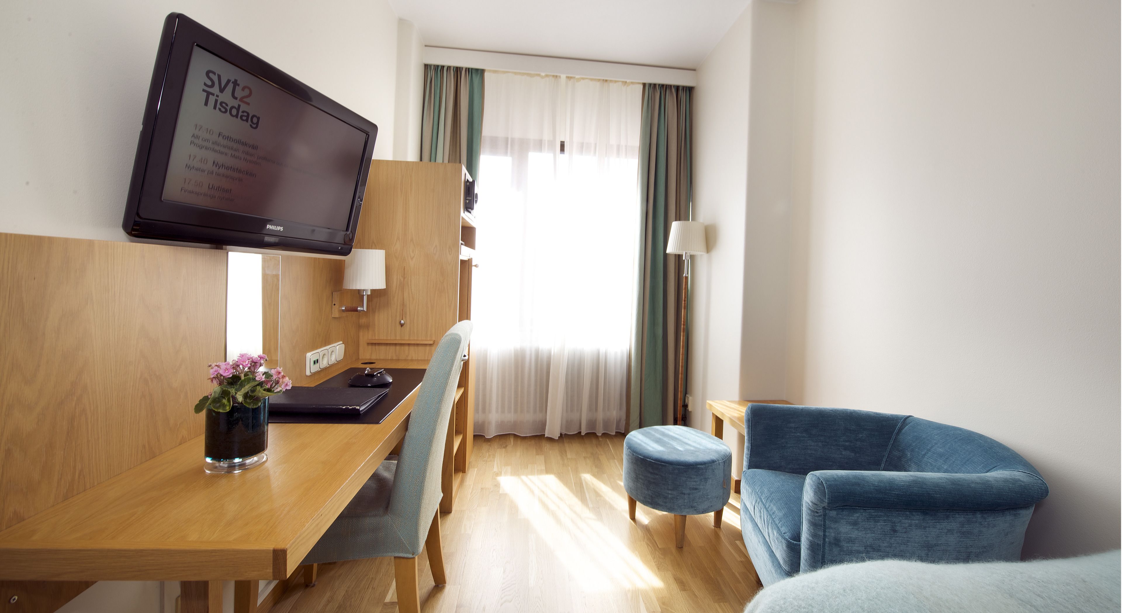 in-room safe, desk, blackout curtains, iron/ironing board