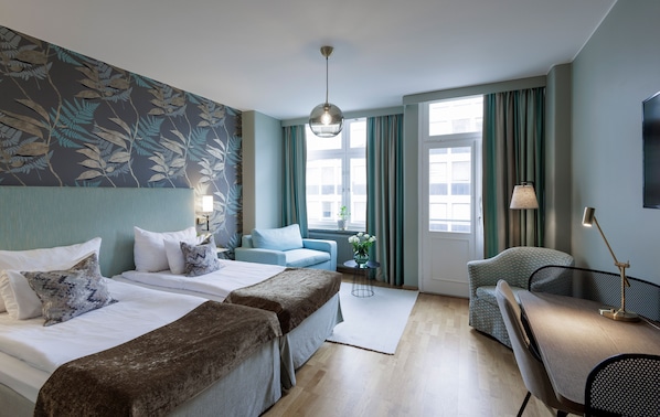 Superior Twin Room | In-room safe, desk, blackout curtains, iron/ironing board
