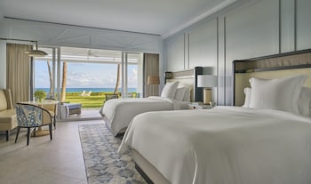 Luxury Room, 2 Queen Beds, Oceanfront | Premium bedding, minibar, in-room safe, desk at The Ocean Club, A Four Seasons Resort, Bahamas