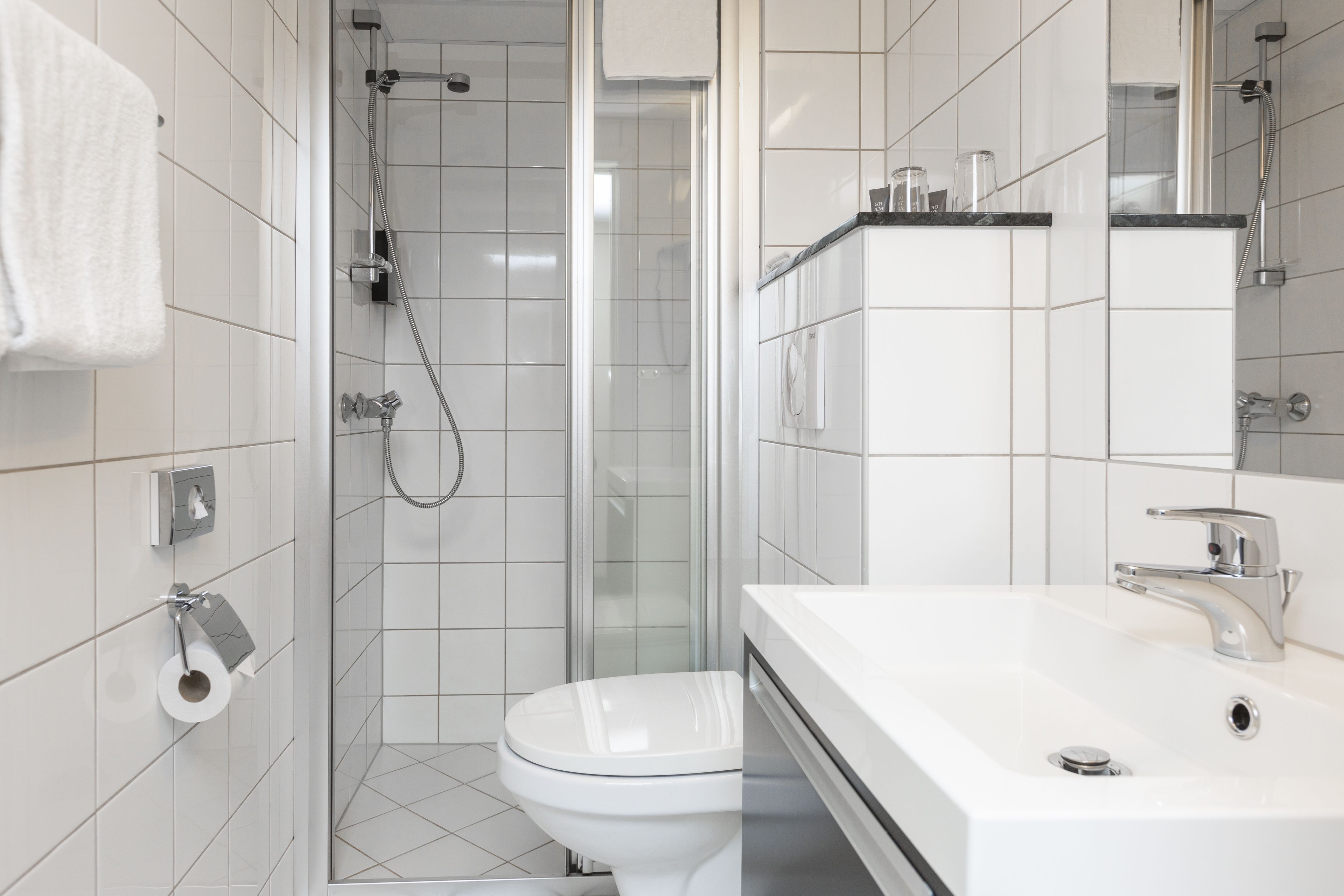 superior room, non smoking | bathroom | spring water bathtub, hair dryer, towels, soap