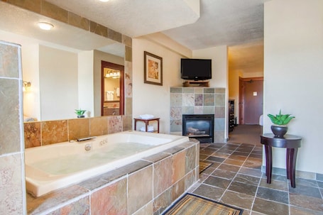 Premium bedding, desk, blackout drapes, iron/ironing board