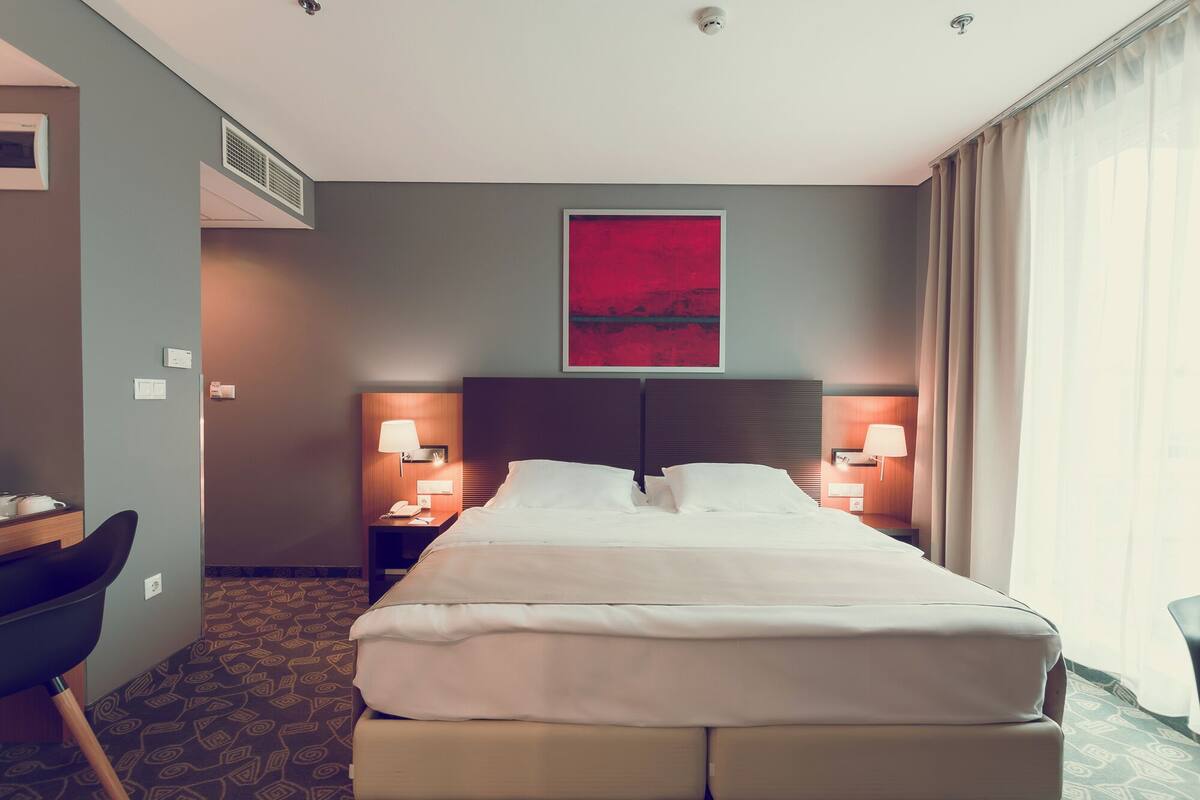 Minibar, in-room safe, desk, blackout curtains