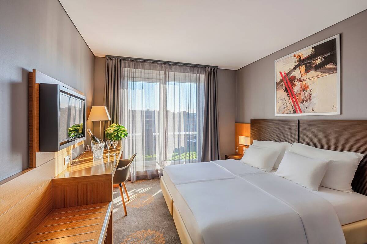 Standard Double Room, Terrace | Minibar, in-room safe, desk, blackout curtains