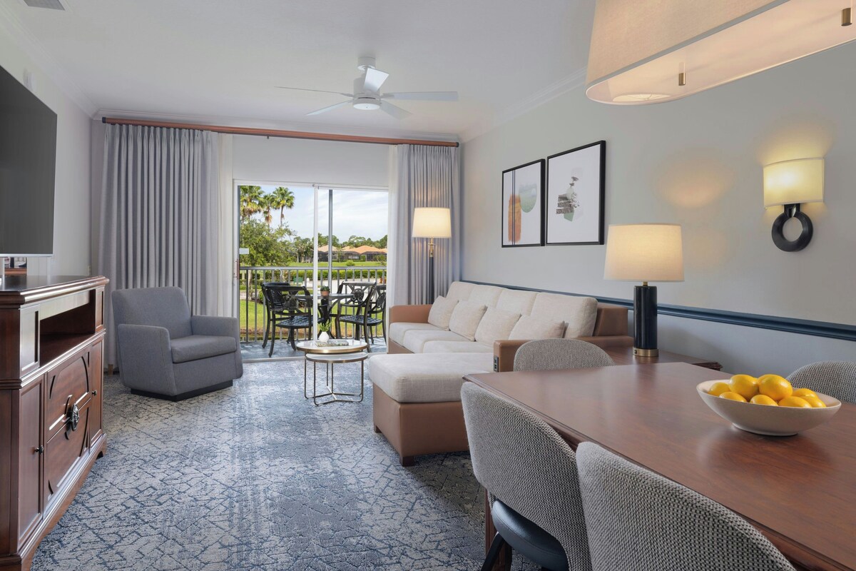 Villa, 2 Bedrooms, Balcony | Living area | 28-inch flat-screen TV with cable channels, TV