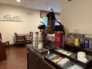 Free daily buffet breakfast