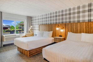 Premium Room, 2 Queen Beds, Non Smoking | In-room safe, desk, iron/ironing board, free cribs/infant beds