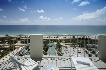 Hotel room view looking out at Sea View Hotel, Bal Harbour, On The Ocean
