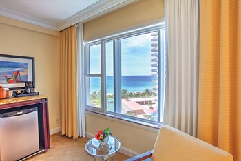 Hotel room view looking out at Sea View Hotel, Bal Harbour, On The Ocean