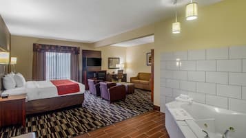 Desk, blackout curtains, iron/ironing board, free cots/infant beds