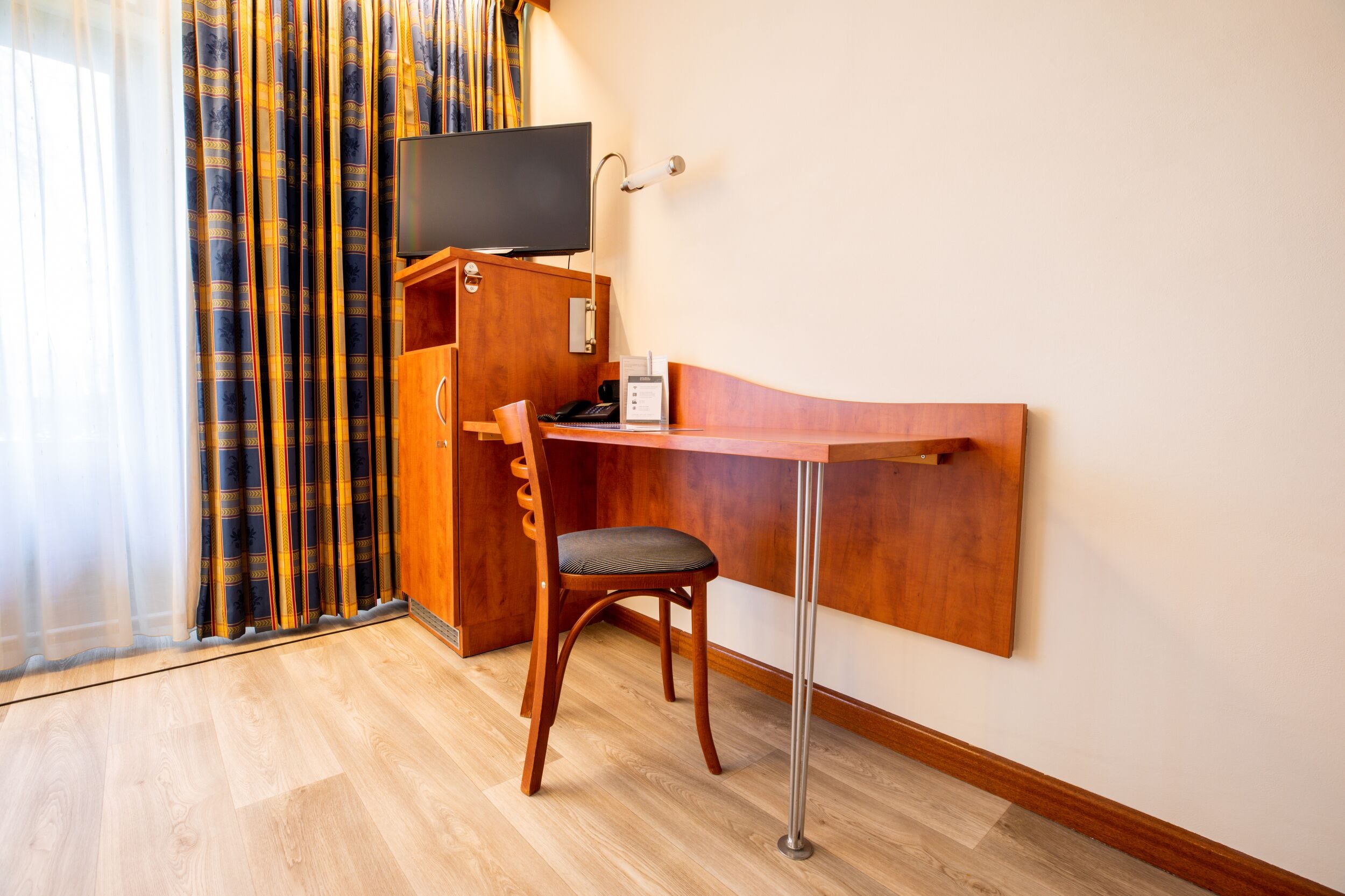 comfort double room | 1 bedroom, in-room safe, desk, blackout curtains