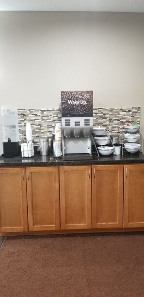 Free daily buffet breakfast