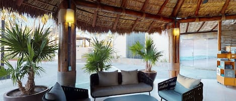 Breakfast, lunch, dinner served; Mexican cuisine, pool views