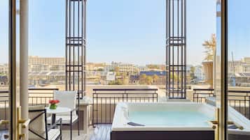 1 間臥室、高級寢具、羽絨被、迷你吧